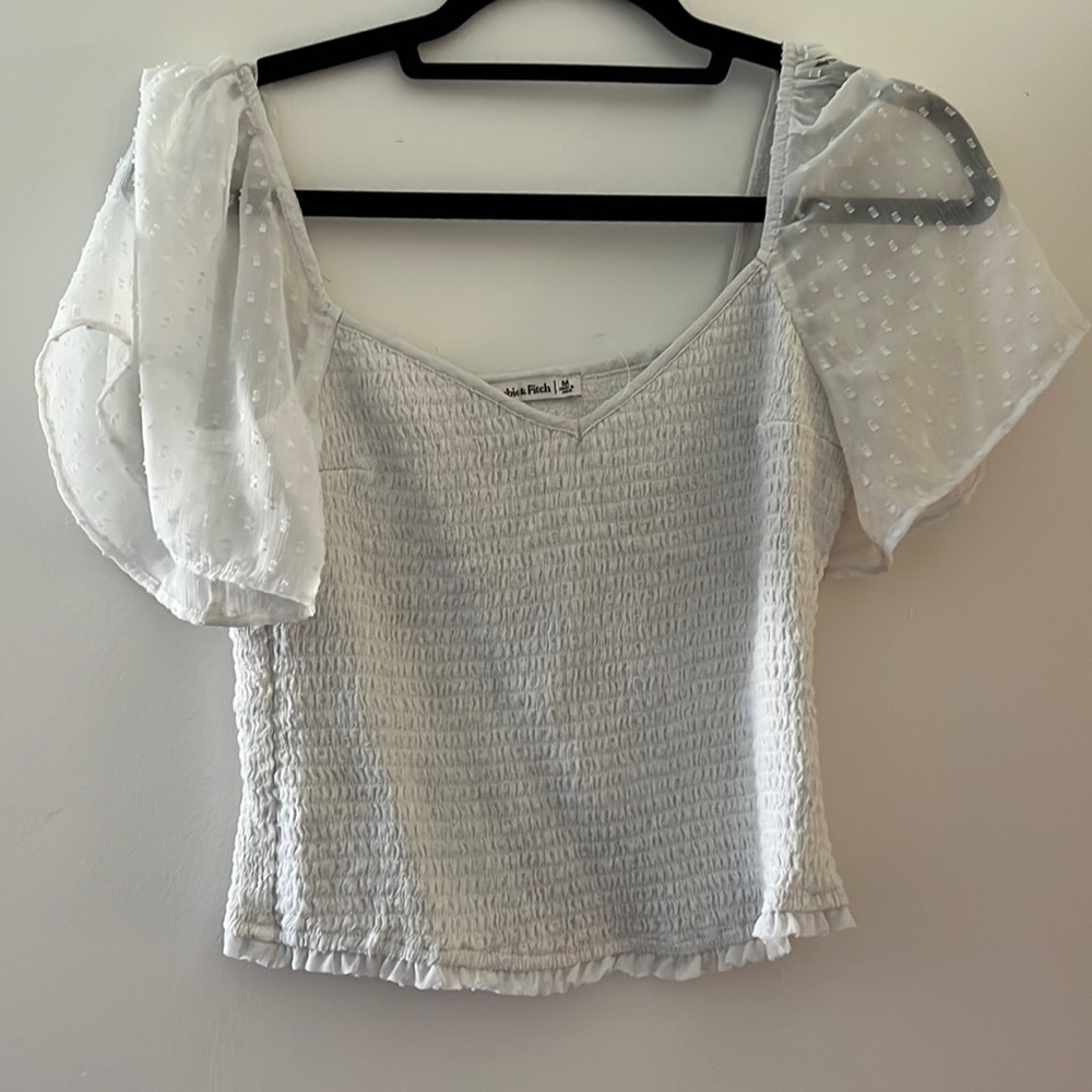 White smocked blouse!